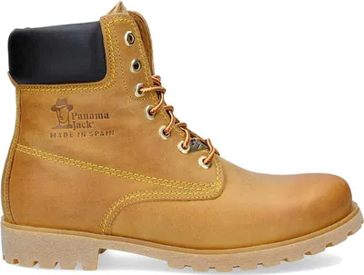 Image de Panama Jack Panama 03  Veterschoenen Hoog - Geel - Maat 43