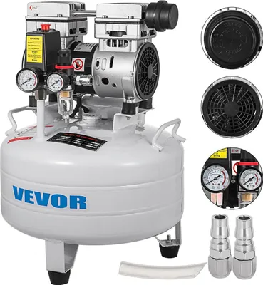 Produktbild von Vertikaler Luftkompressor 6,6 Gallonen Ultra-leiser ölfreier Luftkompressor 30-Liter-Tank Leiser Luftkompressor 850 W Ölfreier Kompressor Geräuscharm