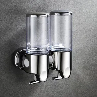 Produktbild von 1000-ml-Wandseifenspender, Wandseifenspender für Badezimmer, Duschgel, Shampoo und Spülung für Badezimmer, Küche, Hotel (Transparent)