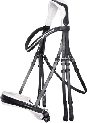 Produktbild von Imperial Riding Kandarenzaum IRHFria black-white Kandare ohne Zügel, Größe:C/S