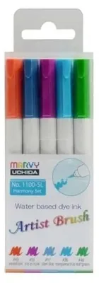 Produktbild von Filzstifte Artist Brush Harmony, 5 Farben – Marvy
