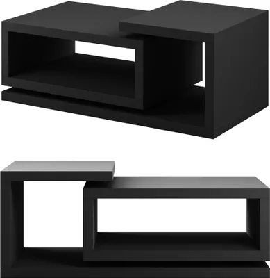Produktbild von Couchtisch BEXLEY-83 in schwarz matt, B/H/T: ca. 120/40/60 cm