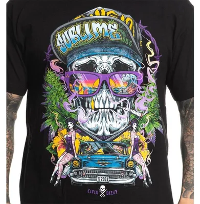 Obrázok produktu pre Sullen Clothing X Sublime Tričko - Sublime Skull 3XL