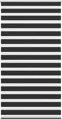 Obrázek produktu pro vidaXL Roleta Zebra 120,9 x 230 cm, šířka látky 116,7 cm, černá