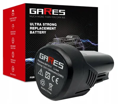 Produktbild von Gares Akkupack zum Zellentausch für Wurth 07006522 S 10-A Power | 10,8 V 2 Ah Li-Ion | Ersatz-Zellenpack für Werkzeugakkus | Profi-Qualität Gares®