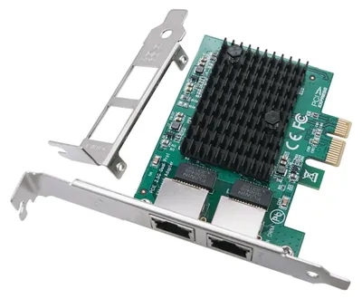 Obrázek produktu pro Dva porty, 2,5 Gbps, PCI-E ethernetová síťová karta pro stolní počítače