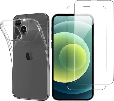 Immagine prodotto di Custodia per iPhone 13 (6,1") con 2 protezioni in vetro temperato Phonillico®