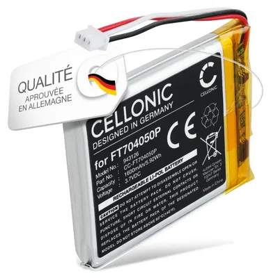 Image de CELLONIC 1x Batterie pour Babyphone Compatible avec Babymoov YOO-Twist, FT704050P - (1600mAh, 3.7V)