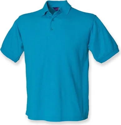 Produktbild von Henbury H400 | Herren  65/35 Classic Piqué Polo Shirt - Farbe: Turquoise - Größe: L