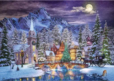 Produktbild von Trefl - Weihnachtsstimmung Puzzle 1000 Teile Weihnachtspuzzle