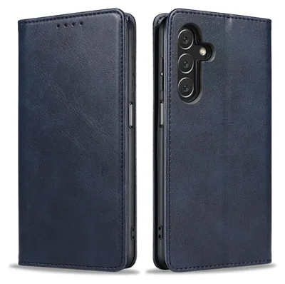 Produktbild von Handyhülle für Samsung Galaxy A13 5G Kunstleder Flip Cover Hülle Klapphülle Case Kartenfach Farbe: Blau
