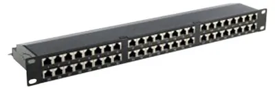 Obrázok produktu pre Hypertec 257281-HY, S/UTP (STP), Čierna, Kovová, Montáž do racku, 1U, EIA/TIA568A, EIA/TIA568B