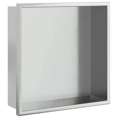 Obrázok produktu pre vidaXL Sprchová vanička kartáčovaná strieborná 32x32x9 cm nerezová oceľ