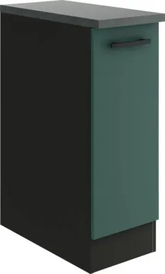 Produktbild von Optifit Auszugunterschrank Verona405 BxTxH 30 x 60 x 84,8 cm grün matt zerlegt KUVE UAFZ306-9+