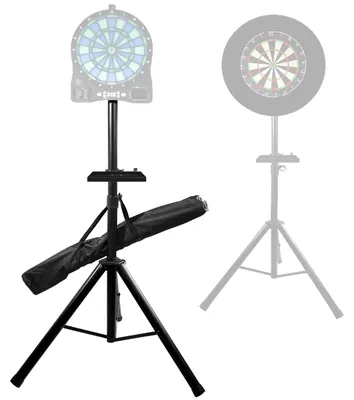 Produktbild von Dartständer Dartboardständer Dartscheibenständer - Höhenverstellbar - 106 bis 200 cm - 3,7 kg - Für elektronische Dartscheiben
