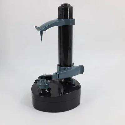 Immagine prodotto di Tagliafrutta elettrico multifunzione automatico, nero, per mele e patate, senza batterie.