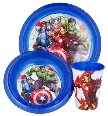 Produktbild von Marvel Avengers 3-teiliges Lunchset