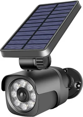 Produktbild von FOREVER Light Solarleuchte LED SUNARI FLS-25 für Außen mit Bewegungsmelder 4W 300lm 6000K 1500mAh Li-Ion IP65 wasserdicht Dummy Kamera für Garten