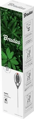 Produktbild von Bodenmessgerät mit 4 Funktionen: pH-Wert, Feuchtigkeit, Sonnenlicht, Temperatur, LCD-Anzeige