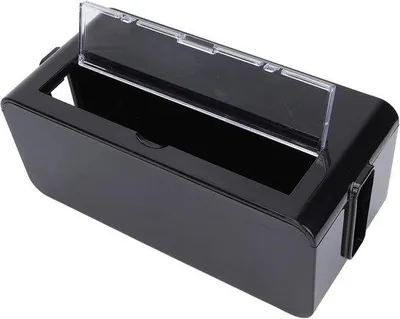 Immagine prodotto di Sistema di gestione dei cavi - Scatola porta cavi grande in metallo - Nero - 15,4 x 4,9 x 4,3 cm