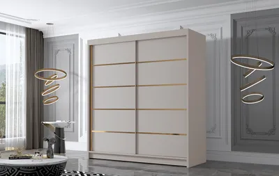 Obrázok produktu pre Šatníková skriňa MILINA - 180 cm, kašmír