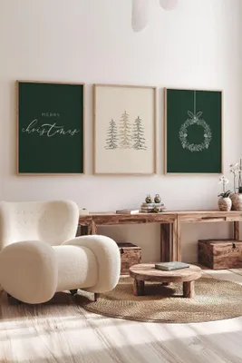 Immagine prodotto di Wallity, Nwyearmdl9, Quadro decorativo incorniciato (3 pezzi), Multicolore, Legno, 33 x 48 cm
