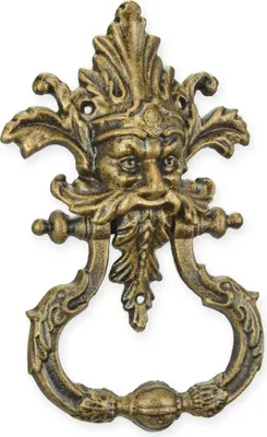 Produktbild von Ein Türklopfer aus Gusseisen – bronzefarben Replikat Retro Design Dekoration