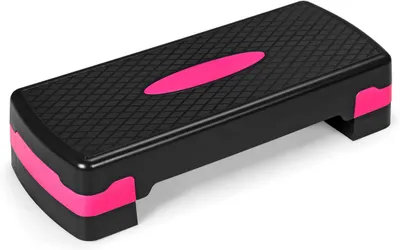 Produktbild von Aerobic Fitness Stepper, 2 stufige Steppbank von 10cm & 15cm, Stepboard Steppbrett mit Belastung von 250 kg, Aerobic Stepbench für Zuhause Fitnessstudio, Home Stepper 68x28x15cm