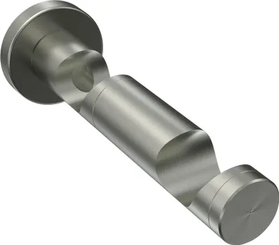 Produktbild von Interdeco Träger mit Abstand 3,5/9,5 cm / Wandhalterung für Gardinenstangen 20 mm Ø, 2-läufig Edelstahl, Typ Perfecta