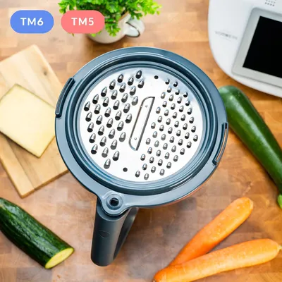 Produktbild von mixcover Reibe für Gemüse, Obst und Käse Gemüsereibe für den Thermomix TM6 und TM5