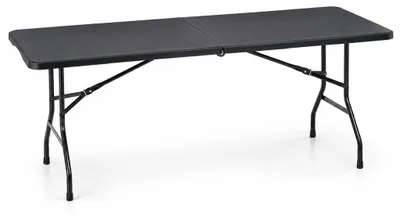 Zdjęcie produktu dla Aga ogrodowy składany stół 180x70x74 cm Czarny