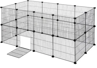 Produktbild von Famanu DIY Metallgitter Haustierbox mit Tür - für kleine Tiere