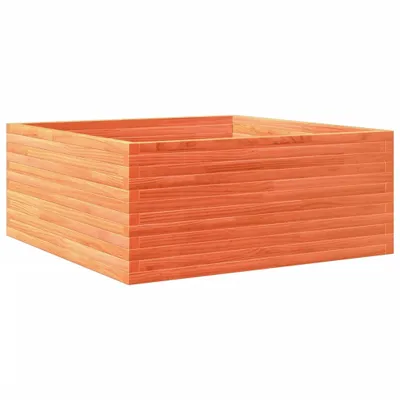 Produktbild von vidaXL Pflanzkübel Wachsbraun 110x110x46 cm Massivholz Kiefer
