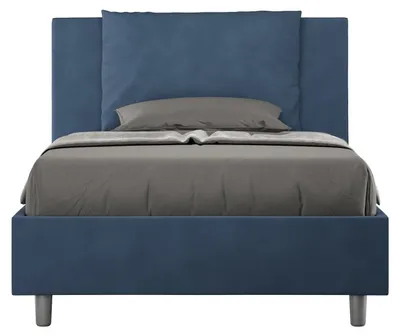 Immagine prodotto di Letto 1 Piazza e Mezzo 120x190 cm con Rete e Contenitore Antea Blu