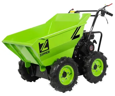 Produktbild von Zipper ZI-RD300, Motorisierte Schubkarre, 4 Rad/Räder, Schwarz, Grün, 125 l, 300 kg, 196 cm³