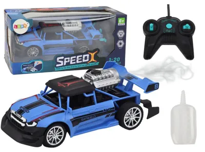 Obrázok produktu pre RC auto na diaľkové ovládanie 1:20 Svetlá s dymovým efektom modré