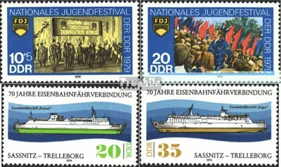 Produktbild von Briefmarken DDR 1979 Mi 2426-2427,2429-2430 (kompl.Ausgaben) postfrisch Nationales Jugendfestival Berlin