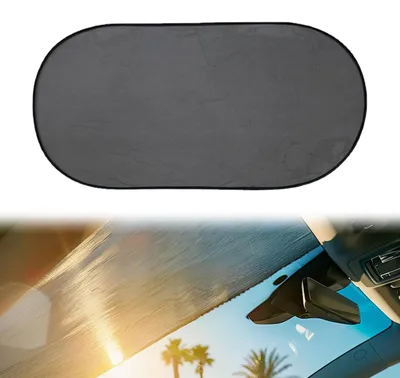 Image de Pare-soleil pour lunette arrière, pare-soleil pour bébés, pliable avec ventouses, 100 x 50 cm