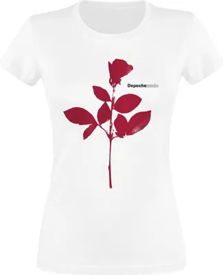 Produktbild von Depeche Mode T-Shirt Damen Rose weiß M