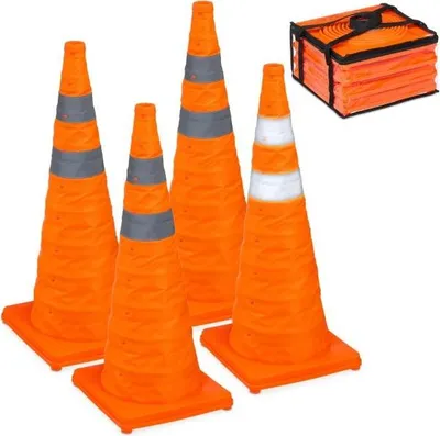 Obrázek produktu pro Skládací kužely 70 cm v balení po 4 kusech