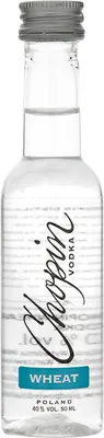 Produktbild von Wodka Chopin Wheat 50 ml PET | Vodka |50 ml | 40% Alkohol | Destylarnia Chopin | Geschenkidee | 18+