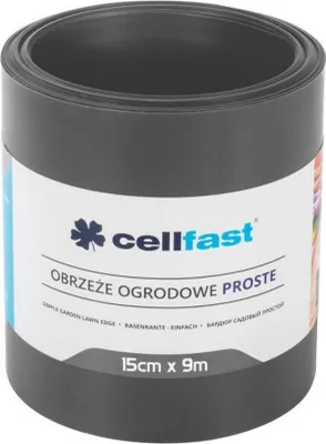 Obrázok produktu pre Záhradné obruby rovné 20 cm x 9 m Cellfast grafit