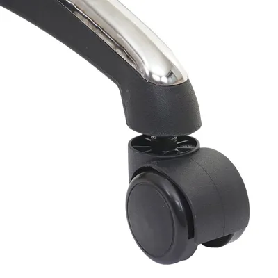 Produktbild von 5er-Set Hartbodenrollen HWC-H86, Bürostuhl-Rollen Stuhlrollen, 150kg belastbar Ø 11mm  schwarz