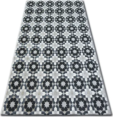 Produktbild von Teppich LISBOA 27206/356 Blumen Grau Grau 80x150 cm
