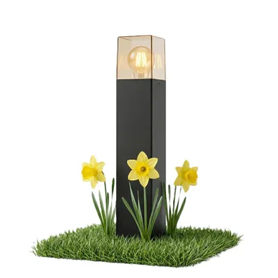 Obrázok produktu pre MasterLED LED smerové svietidlo E27 IP44 50 cm čierne stĺpové svietidlo záhradné osvetlenie hliníkové vonkajšie svietidlo záhradná lampa