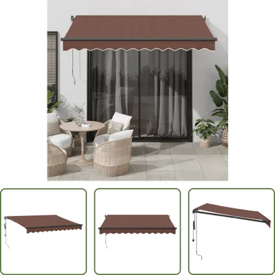 Produktbild von The Living Store Markise Automatisch Braun 300x250 cm