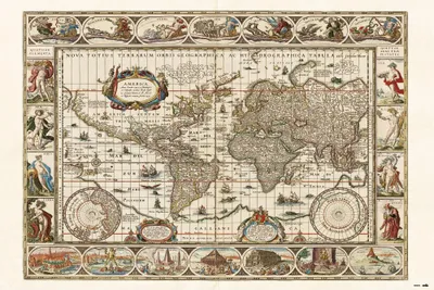 Produktbild von Erik Editores Ancient World Map Plakat    One Size