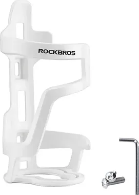 Image de Porte-bidon de vélo en polycarbonate pour bouteilles de 51-73 mm de diamètre Blanc