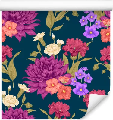 Produktbild von 10m VLIES TAPETE Rolle Natur Blumen Flora Pflanzen Ornamente Gemalt XXL