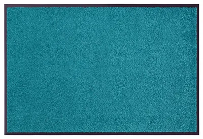 Produktbild von NYVI Fußmatte Wash & Clean - Wetterfest, Saugstark, Rutschfest - Schmutzfangmatte Türmatte - 120x180 cm Rechteckig - Petrol